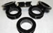 6 black polyurethane rings